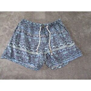 Chubbies Loung Wear Sweat Shorts Blue 5.5” Inseam Men Size Medium aztec print